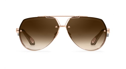 Maybach THE KING I - RG-HI-Z62 - 63 - POZŁACANY (GOLD PLATED) Okulary przeciwsłoneczne Złoty Pilotki (aviator)