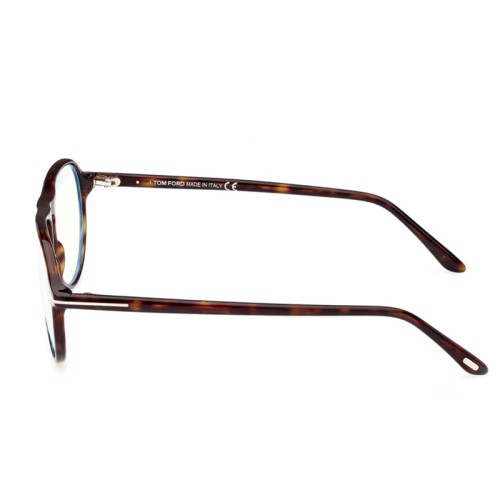 Tom Ford TF5869-B ECO - 052 - 54 - Z SOCZEWKAMI Z FILTREM ŚWIATŁA NIEBIESKO-FIOLETOWEGO Oprawki korekcyjne Havanna Pilotki (aviator)