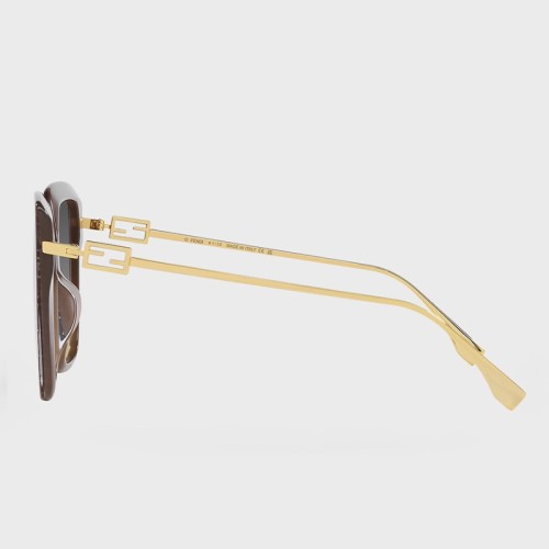 Fendi FE40012U - 50F - 55 Okulary przeciwsłoneczne Kanciaste