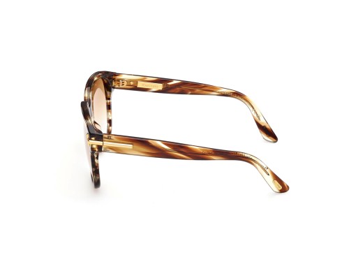 Tom Ford FT1236-F ICON COLLECTION - 55F - 58 Okulary przeciwsłoneczne Havanna Kanciaste
