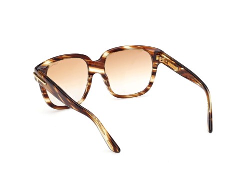 Tom Ford FT1236-F ICON COLLECTION - 55F - 58 Okulary przeciwsłoneczne Havanna Kanciaste