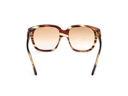 Tom Ford FT1236-F ICON COLLECTION - 55F - 58 Okulary przeciwsłoneczne Havanna Kanciaste