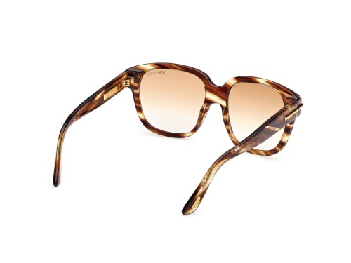 Tom Ford FT1236-F ICON COLLECTION - 55F - 58 Okulary przeciwsłoneczne Havanna Kanciaste