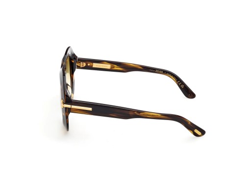 Tom Ford FT1237 ICON COLLECTION - 56F - 53 Okulary przeciwsłoneczne Havanna Owalny