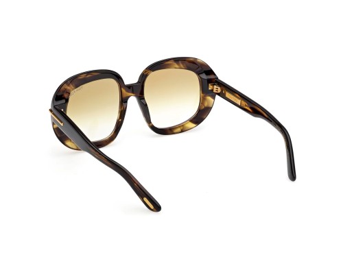 Tom Ford FT1237 ICON COLLECTION - 56F - 53 Okulary przeciwsłoneczne Havanna Owalny