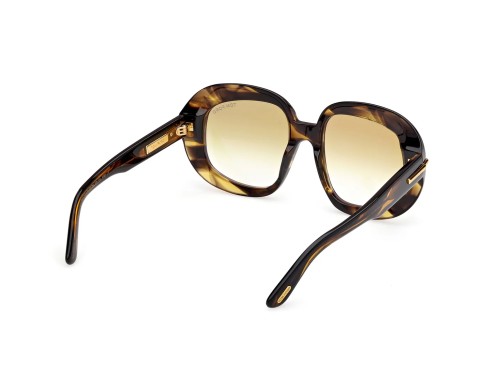 Tom Ford FT1237 ICON COLLECTION - 56F - 53 Okulary przeciwsłoneczne Havanna Owalny