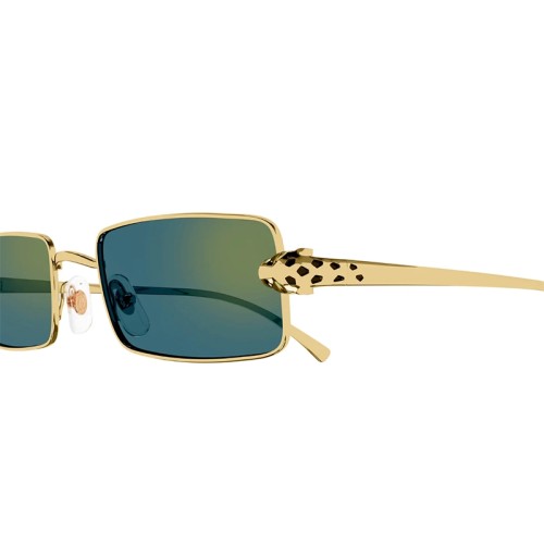 Cartier CT0473S - 003 - 54 Okulary przeciwsłoneczne Złoty Kanciaste