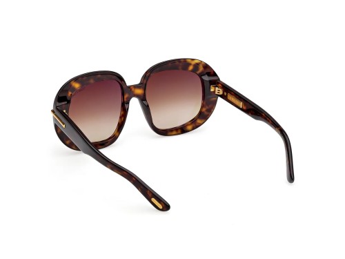 Tom Ford FT1237-F ICON COLLECTION - 52F - 53 Okulary przeciwsłoneczne Havanna Kanciaste