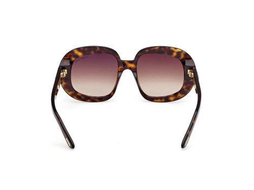 Tom Ford FT1237-F ICON COLLECTION - 52F - 53 Okulary przeciwsłoneczne Havanna Kanciaste