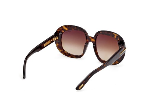 Tom Ford FT1237-F ICON COLLECTION - 52F - 53 Okulary przeciwsłoneczne Havanna Kanciaste
