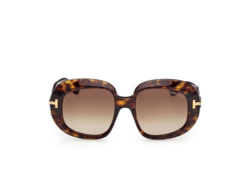 Tom Ford FT1237-F ICON COLLECTION - 52F - 53 Okulary przeciwsłoneczne Havanna Kanciaste