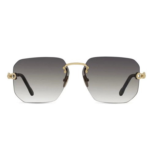 Fred FG40067U - 30B - 60 Okulary przeciwsłoneczne Złoty Kanciaste