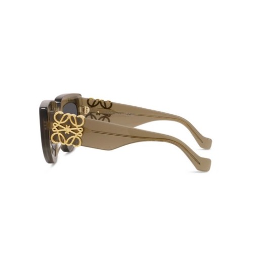 Loewe LW40154U - 96A - 51 Okulary przeciwsłoneczne Brązowy Kocie oczy