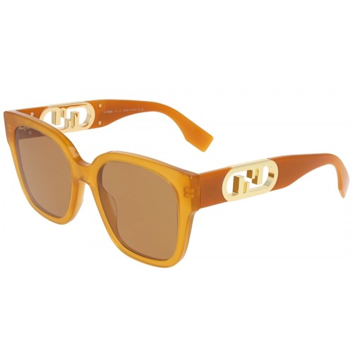 Fendi FE40063I - 44J - 54 Okulary przeciwsłoneczne Pomarańczowy Kanciaste