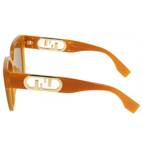 Fendi FE40063I - 44J - 54 Okulary przeciwsłoneczne Pomarańczowy Kanciaste