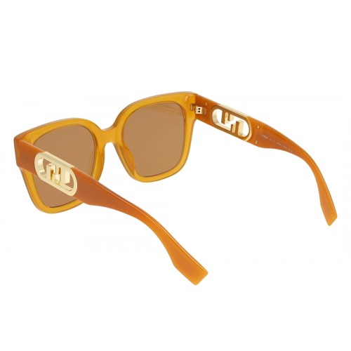 Fendi FE40063I - 44J - 54 Okulary przeciwsłoneczne Pomarańczowy Kanciaste