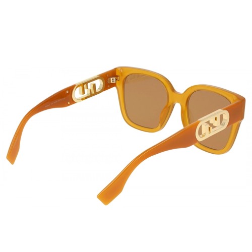 Fendi FE40063I - 44J - 54 Okulary przeciwsłoneczne Pomarańczowy Kanciaste