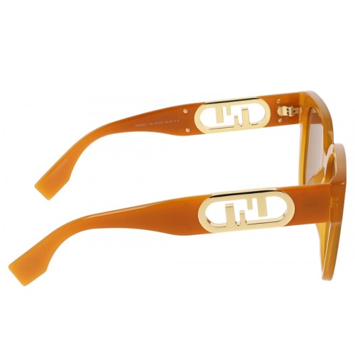 Fendi FE40063I - 44J - 54 Okulary przeciwsłoneczne Pomarańczowy Kanciaste