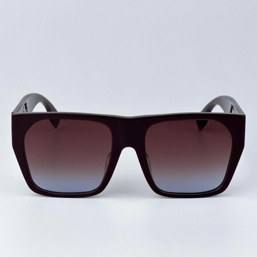 Fendi FE40124F - 81T - 57 Okulary przeciwsłoneczne Fioletowy Kanciaste