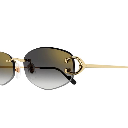 Cartier CT0467S - 001 - 57 Okulary przeciwsłoneczne Owalny