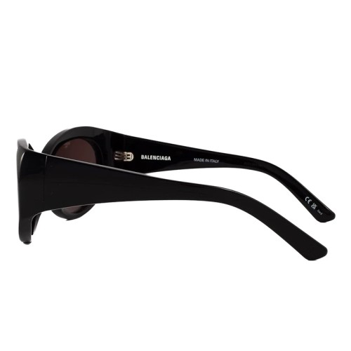 Balenciaga BB0267S - 001 - 57 Okulary przeciwsłoneczne Czarny Owalny