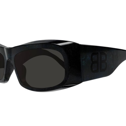 Balenciaga BB0395S - 003 - 60 Okulary przeciwsłoneczne Czarny Kanciaste