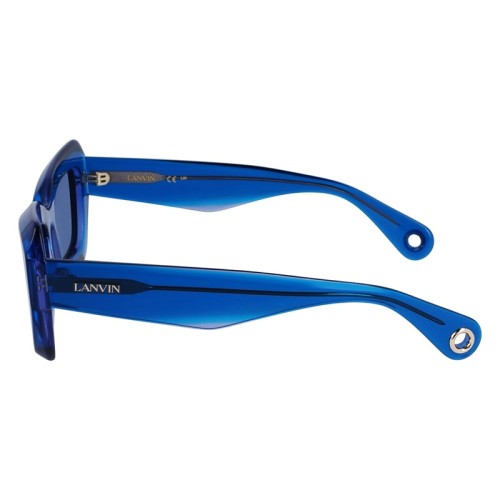 Lanvin LNV662S - 450 - 54 Okulary przeciwsłoneczne Niebieski Kanciaste