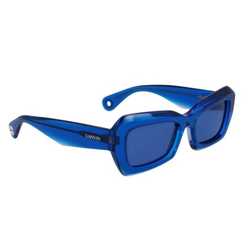 Lanvin LNV662S - 450 - 54 Okulary przeciwsłoneczne Niebieski Kanciaste
