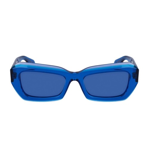 Lanvin LNV662S - 450 - 54 Okulary przeciwsłoneczne Niebieski Kanciaste
