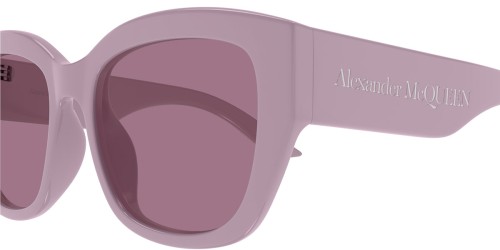 Alexander McQueen AM0451SA - 003 - 55 Okulary przeciwsłoneczne Różowy Pillow (zaokrąglony)