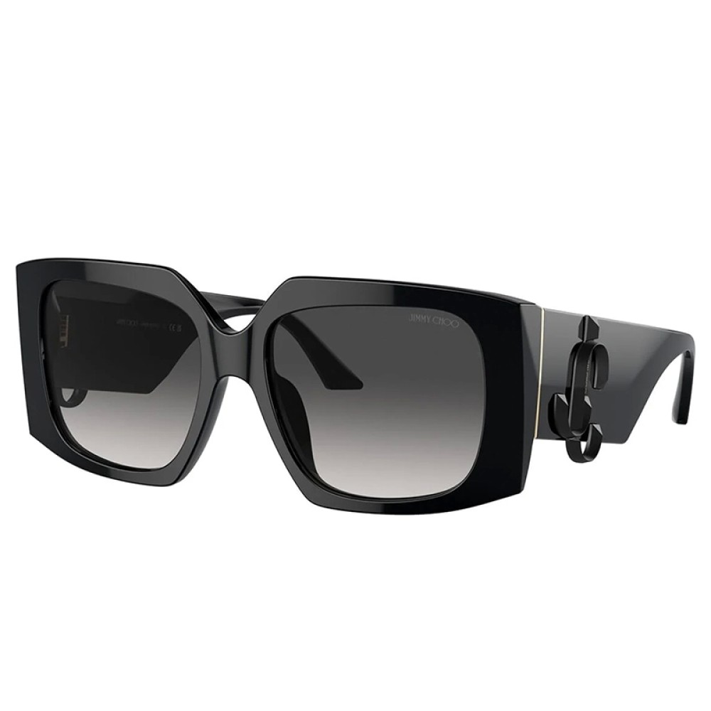 Jimmy Choo JC5006U - ​50008G - ​55 Okulary przeciwsłoneczne Czarny Kanciaste