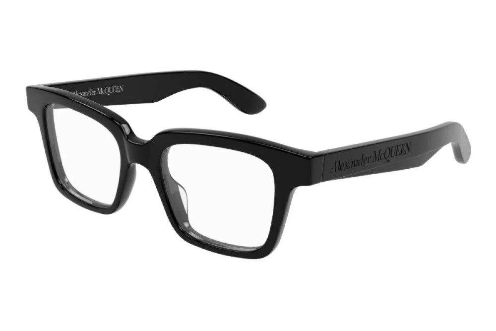Alexander McQueen AM0385O - 001 - 49 Oprawki korekcyjne Czarny Kanciaste