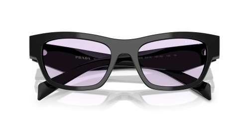 PRADA PR B09S - ​16K40J - ​54 Okulary przeciwsłoneczne Czarny Kanciaste