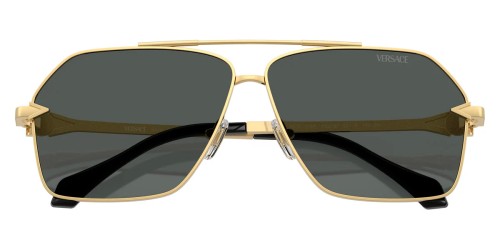 VERSACE VE2284 - ​100287 - ​63 Okulary przeciwsłoneczne Pilotki (aviator)