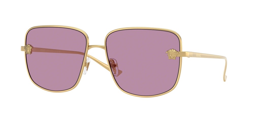 VERSACE VE2282 - ​1002AK - ​59 Okulary przeciwsłoneczne Złoty Kanciaste