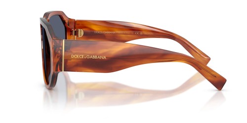 DOLCE & GABBANA DG4504 - ​32212V - ​58 Okulary przeciwsłoneczne Havanna Pilotki (aviator)