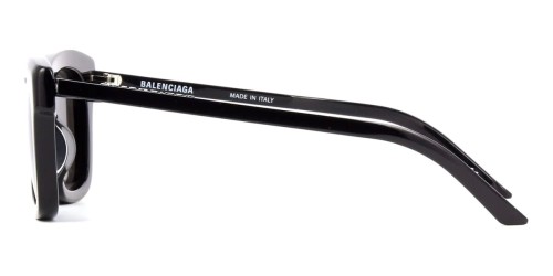 Balenciaga BB0161S - 001 - 52 Okulary przeciwsłoneczne Czarny Kanciaste