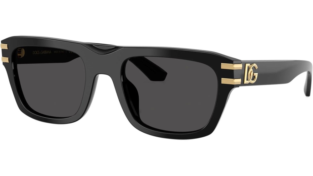 DOLCE & GABBANA DG4496 - ​501/87 - ​54 Okulary przeciwsłoneczne Czarny Kanciaste