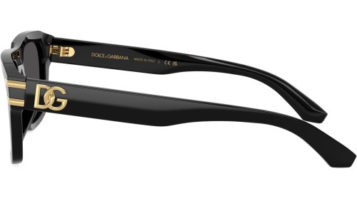 DOLCE & GABBANA DG4496 - ​501/87 - ​54 Okulary przeciwsłoneczne Czarny Kanciaste