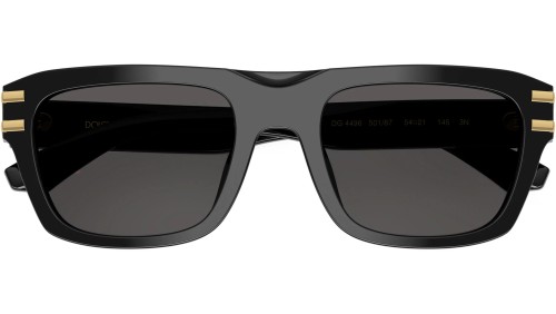 DOLCE & GABBANA DG4496 - ​501/87 - ​54 Okulary przeciwsłoneczne Czarny Kanciaste