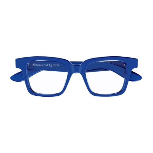 Alexander McQueen AM0385O - 003 - 49 Oprawki korekcyjne Niebieski Kanciaste