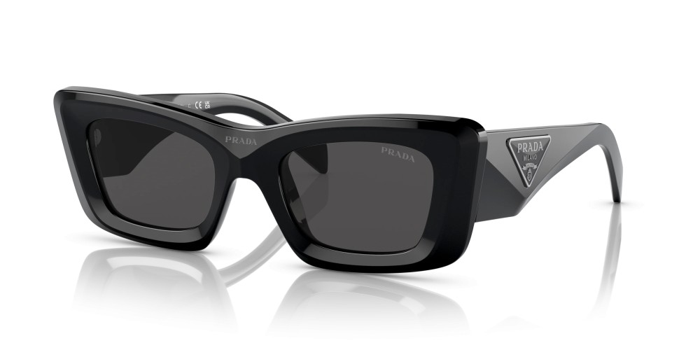 PRADA PR 13ZS - ​1AB5S0 - ​50 Okulary przeciwsłoneczne Czarny Kanciaste