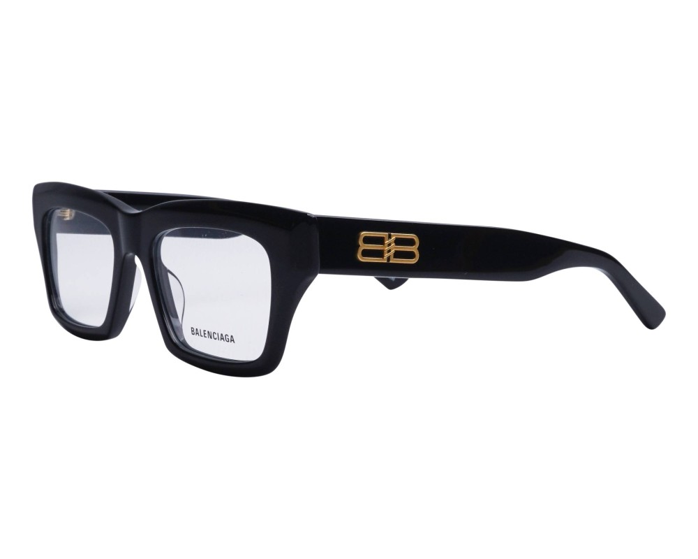 Balenciaga BB0240O - 001 - 52 Oprawki korekcyjne Czarny Kanciaste