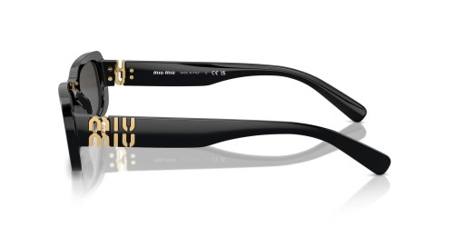 MIU MIU MU 08ZS - ​1AB5S0 - ​53 Okulary przeciwsłoneczne Czarny Kanciaste