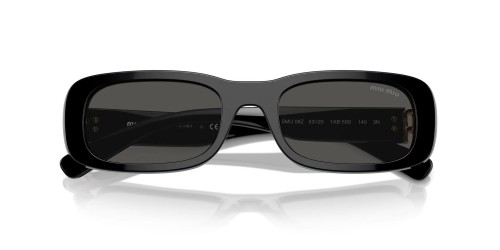 MIU MIU MU 08ZS - ​1AB5S0 - ​53 Okulary przeciwsłoneczne Czarny Kanciaste