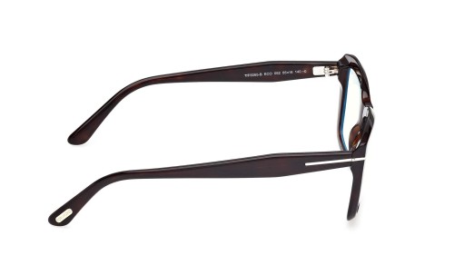 Tom Ford TF6065-B ECO - 052 - 55 - Z SOCZEWKAMI Z FILTREM ŚWIATŁA NIEBIESKO-FIOLETOWEGO Oprawki korekcyjne Havanna Kanciaste