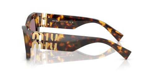 MIU MIU MU 09WS - 14L20I - 53 Okulary przeciwsłoneczne Havanna Kanciaste