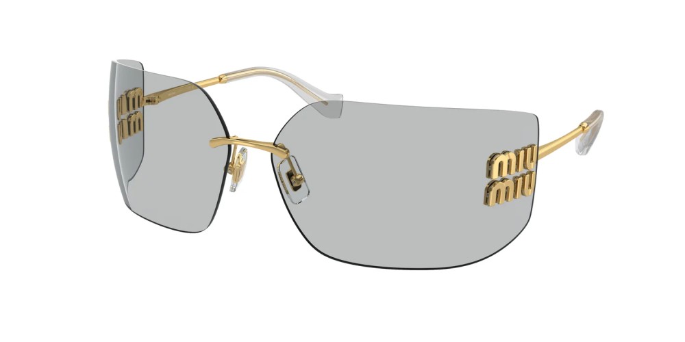 MIU MIU MU 54YS - 5AK30B - 80 Okulary przeciwsłoneczne Złoty Jednoszybowe