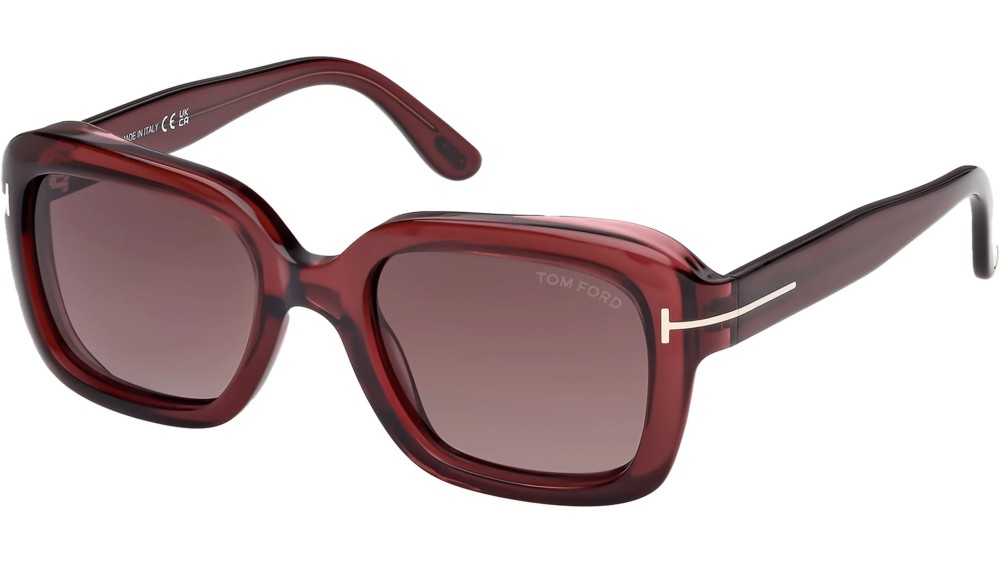 Tom Ford FT1283 NATALIA-02 - 69T - 52 Okulary przeciwsłoneczne Burgundija Kanciaste