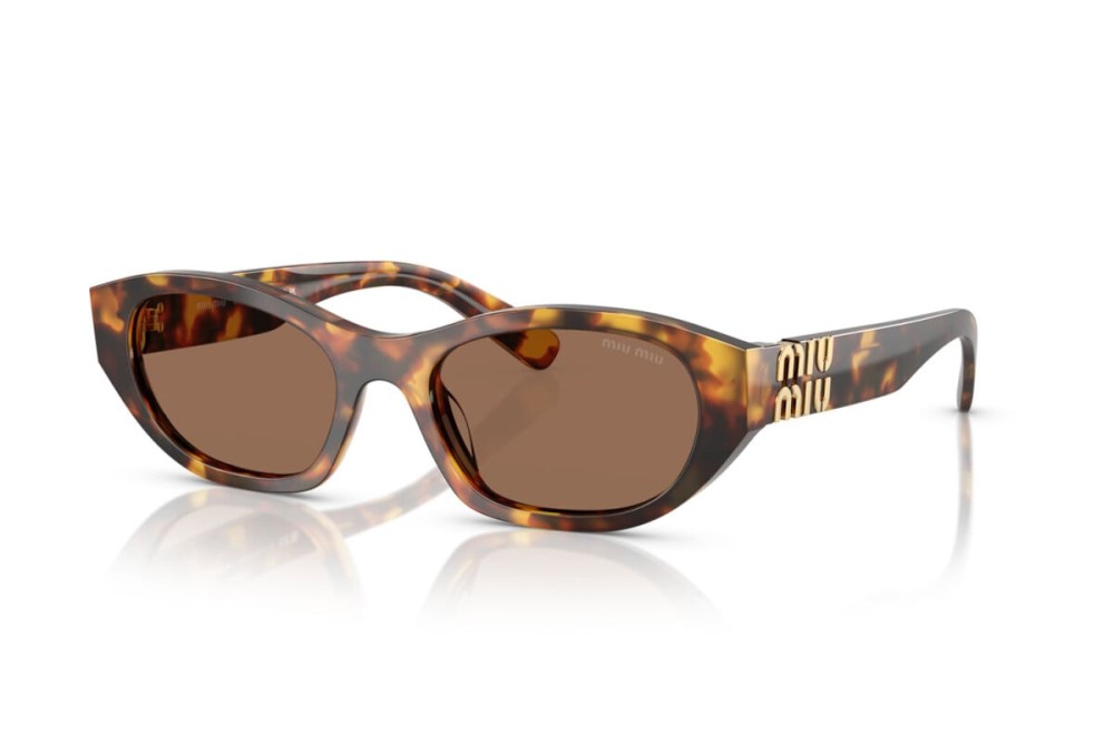 MIU MIU MU A03S - 14L60M - 53 Okulary przeciwsłoneczne Havanna Kocie oczy